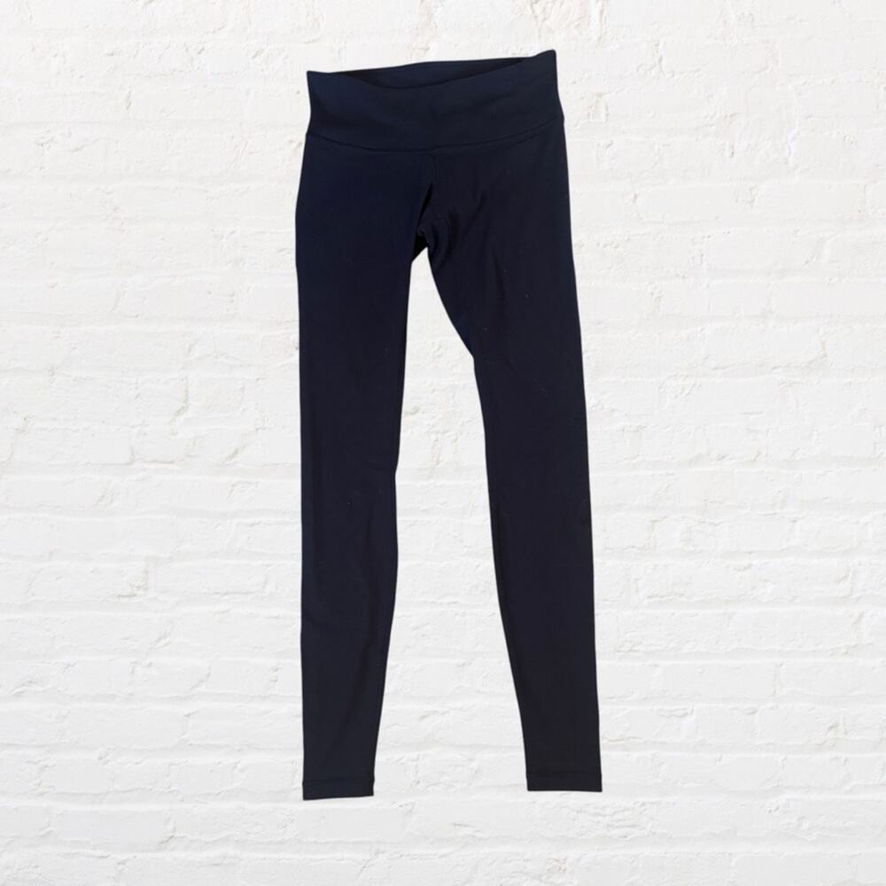 Lululemon athletica navy blue full length cropped leggings size 6